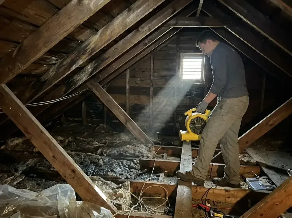 attic-water-damage-drying-proc-007 — frequently asked questions, Emergency Water Extraction & 24/7 Flood Response in Mosinee…